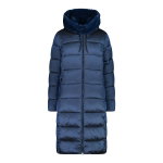 CMP Wintermantel Coat Fix Hood (Glanzeffekt, warm) inkblau Damen